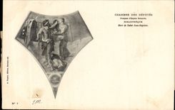 Paris CPA House of Commons BilbiothequeMort de Saint Jean Baptiste (library)