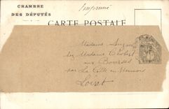 Paris CPA House of Commons Seen of the garden of the four columns