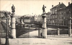 Belgie Belgium Brussels CPA the public garden of Arenberg