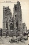 Belgie Belgium Brussels CPA the cathedral Church Sainte Gudule