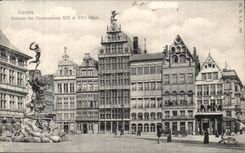 Belgie Belgien Antwerpen CPA Haus der Korporationen 16 und 17