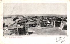Port Said CPA Panorama (Egypte Egypt)