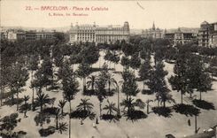Spain Espana Spain Barcelon CPA Plaza de Cataluna