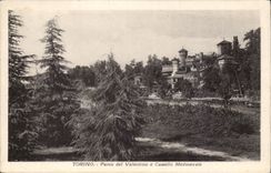 Italie Italia CPA Torino Parco del Valentino e castello medioevale