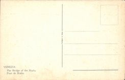 Italy Italia Venezia CPA Bridges di Rialto