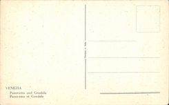 Italy Italia Venezia CPA Panoram el gondola