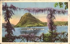 Suisse Lago di Luganor e Monte S Salvatore CPA 