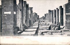 Italien Pompeji CPA Strada uber Fortuna hinaus