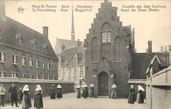Belgium Mont Saint Amand CPA Ghent Beguinage Vault of the Seven pains