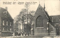 Belgie Belgium Mont Saint Amand Ghent cPA Beguinage Vault St Antoine
