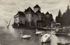 Suisse CPA Lac leman Chateau de Chillon