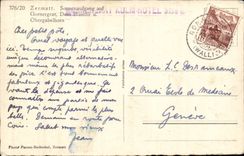 CPA Suisse Zermatt Sonnenaufgang auf Gornergrat Dent blanche 