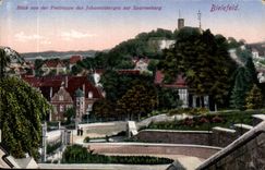 CPA Bielefeld Blick von der Freittreppe des Johannesberges zur Sparrenburg