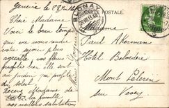 Switzerland CPA the water roads and jet