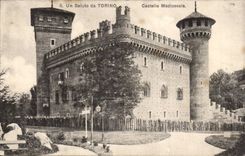 Italia - Italie - Italy Torino - Turin - Un Saluto da Torino - Castello Medioevale - CPA 