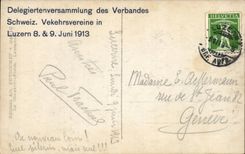 Switzerland Luzern CPA Kappelbrucke put Wasserturm