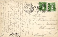 Switzerland CPA Geneva and Mont Blanc