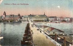 CPA Coblenz has Rhein put Schiffbrucke