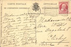 Belgie Belgium CPA Fair of Brussels 1910 Dutch Gardens