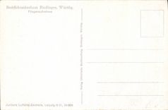 Allemagne CPA Bezirkskrankenhaus Rielingen Wurttbg