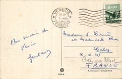 Italy Italia Venezia CPA Canal large E Chiesa della SAlute