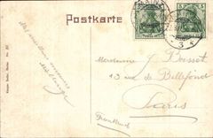 Deutschland CPA GRuss aus Mainz Strassenbrucke