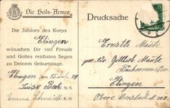 CPA sterben Heils bewaffnetes Jugendwerk (militaria) Blutt Feuer (Heilsarmee)