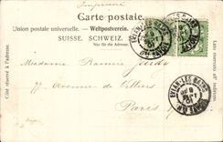 Evian les Bains - the Quay - CPA