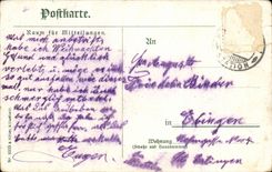 CPA Fantaisie Goth zum Gruss im Neuen Jahr !
