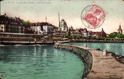 Evian les Bains CPA Port and thrown