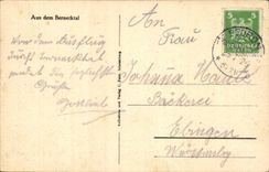 Allemagne CPA Aus dem Bernecktal