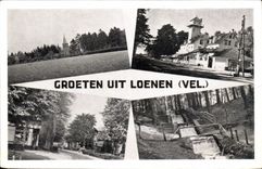 The Netherlands CPA Groeten uit Loenen (Vel)