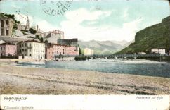 Italien Italien CPA Ventiliglia Passerella sul Roja