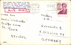 Etats unis CPA Nassos Daphnis Wall painting at 620 west 47th street New York