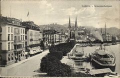 Switzerland CPA Lucerne Luzern Schweizhofquai