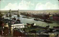 The United Kingdom London London CPA The pool and tower bridge from the monument