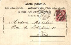 Switzerland CPA Geneva Bridge of Montblanc