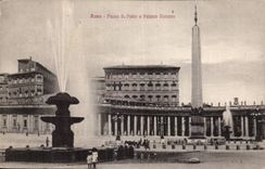 Italien Italien Rom CPA Plazza S Pietro E Palazzo Vaticano