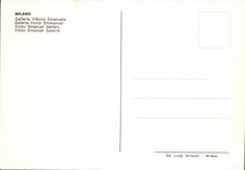 Italy Italia Milano MODERN CARD Galleria Vittorio Emanuele