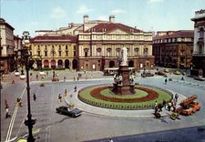 Italy Italia Milano MODERN CARD Piazza della Scala