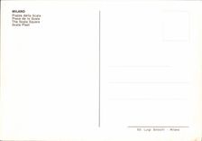 Italy Italia Milano MODERN CARD Piazza della Scala