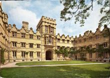 The United Kingdom University college Oxford MODERN CARD Radcliffe Quadrangle