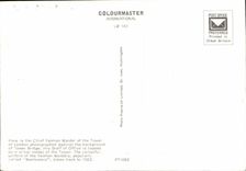 The United Kingdom MODERN CARD London London The chief warder off the tower off London