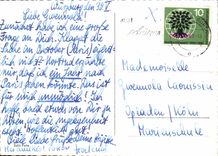 Germany Wurzburg MODERN CARD Blick zum Kappele