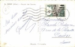 Vichy CPA Pergola des sources