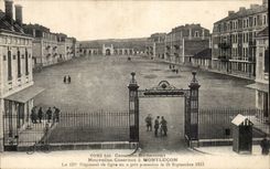 Casernes Richemont CPA Nouvelles casernes a Montlucon 121 regiment de ligne