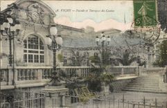 Vichy CPA Facade et terrasses du casino