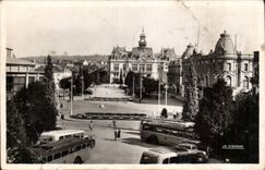 Vichy CPA L'esplanade de l'hotel de ville