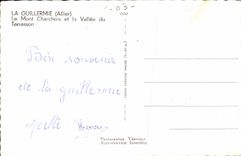 Guillerme CPA the Carchois Mount and the valley of the Small terrace