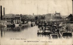 Montlucon CPA Canal du Berry